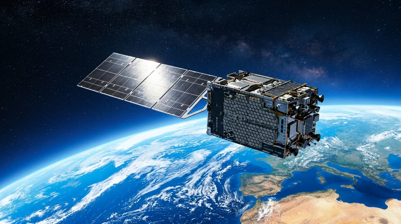 Starlink V3 low Earth orbit broadband satellite in space