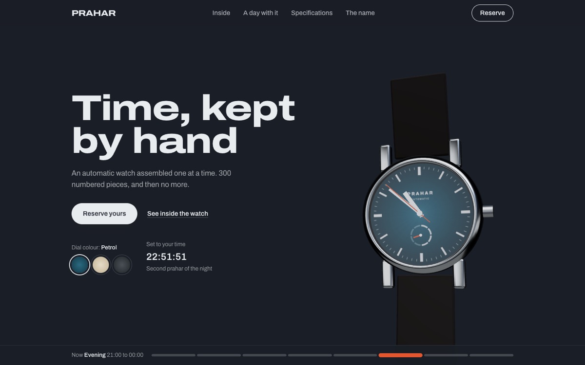 Prahar Watch home screen