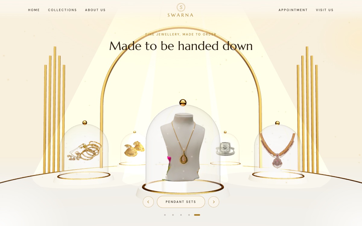 Swarna Jewellers home screen
